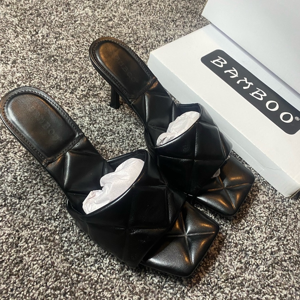 Black Bamboo Heels From Akira